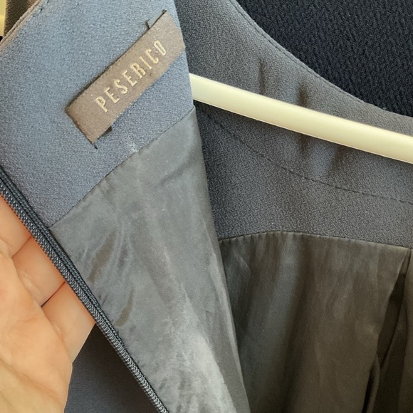 Peserico Grey Sleeveless Shift Dress with Pockets Size 46 - Picture 6 of 11